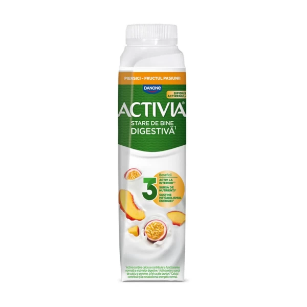 Activia Iaurt de baut piersic si fructul pasiunii 320g - image 1