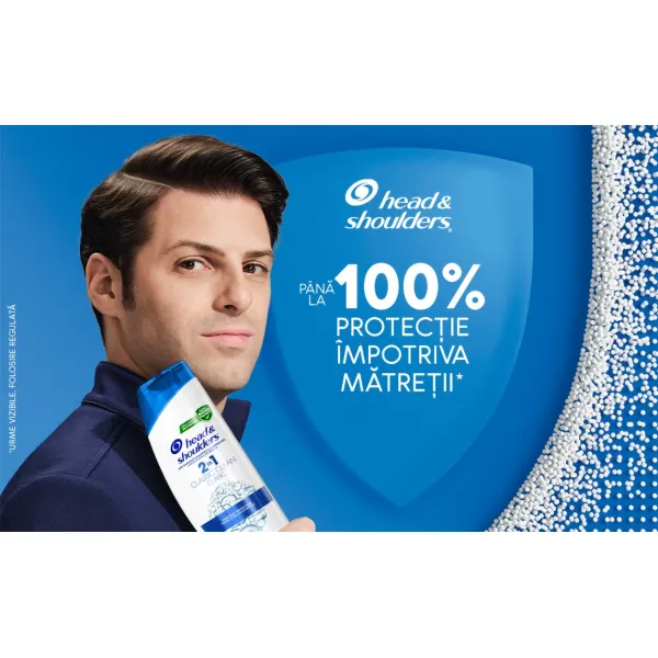 Head & Shoulders Sampon 800 ml cu pompa Menthol pentru orice tip de par - image 3