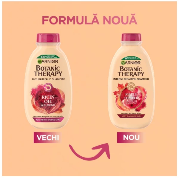 Garnier Botanic Шампунь 400мл Касторовое масло и миндаль для ломких волос с тенденцией к выпадению - image 2