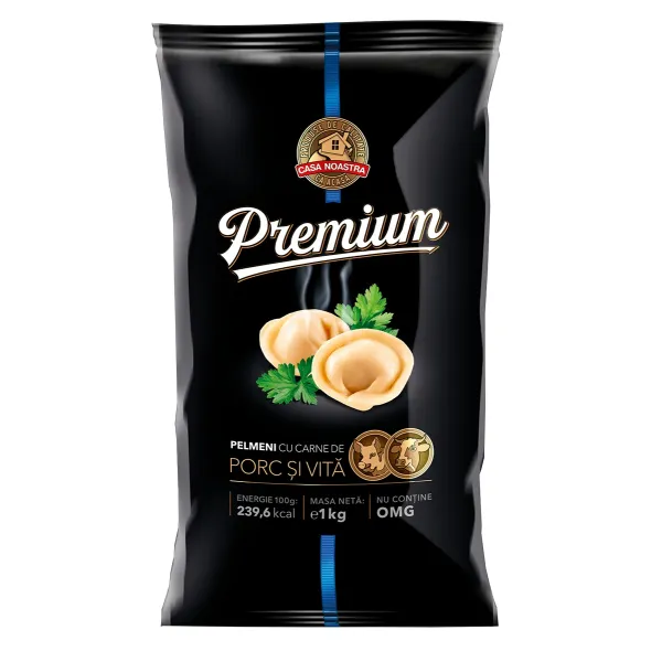 Pelmeni cu carne de porc si vita 1000g, Casa Noastra - image 1