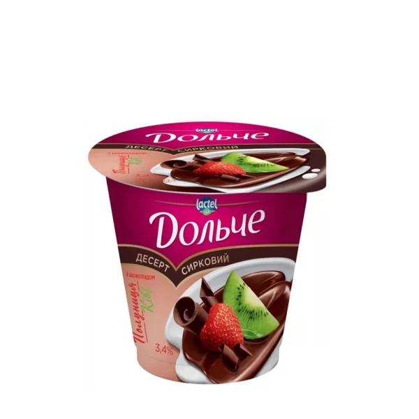 Dolce Desert cu capsuni-kiwi si glazura de ciocolata  200g - image 1
