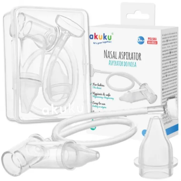 Aspirator nazal cu varf de silicon pentru bebelusi, A0036, 0+ luni - image 4