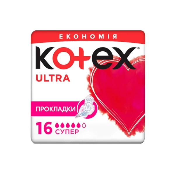 Гигиенические прокладки Кotex Ultra Dry Super 16 шт - image 1