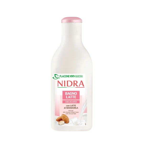 Nidra Lapte-Spuma de baie 750ml Delicata Migdale - image 1