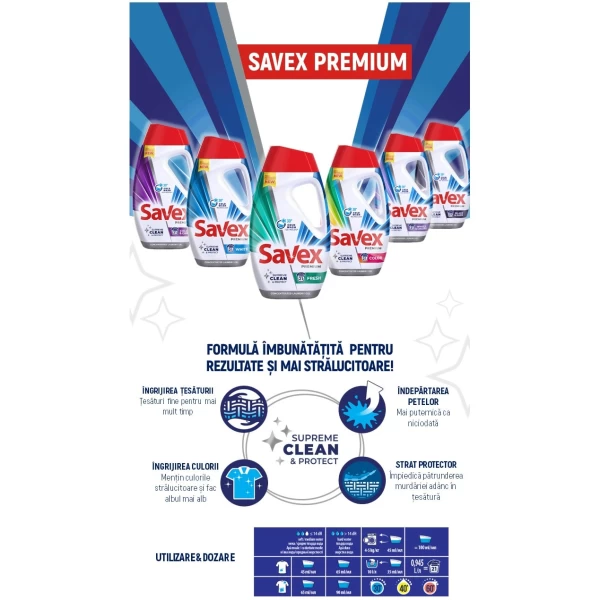 Savex Detergent lichid 3.6L Premium Color - image 4