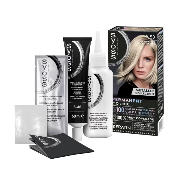 Syoss Vopsea de par 9-53 Argintiu Luminos - image 2