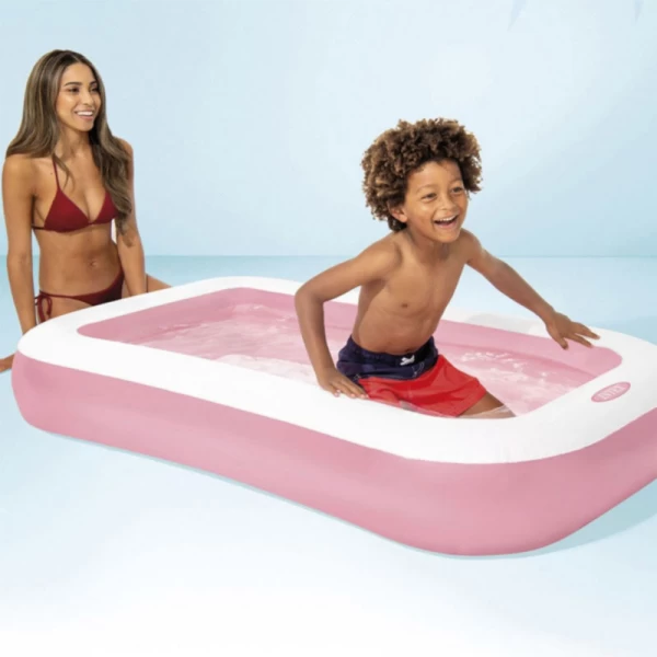 Piscina gonflabila pentru copii cu baza gonflabila 166×100×25 cm, 102 L, 2+ ani, Intex (58423) - image 2