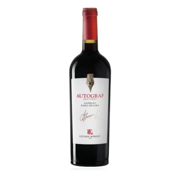 Autograf Saperavi Rara Neagra vin rosu sec 750 ml - image 1
