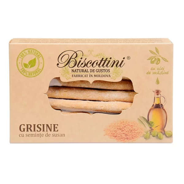 Biscottini Гризин с кунжутом 200 гр - image 1