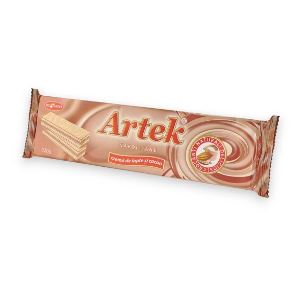 Napolitane Bucuria Artek cu crema de lapte si cacao 320g - image 1