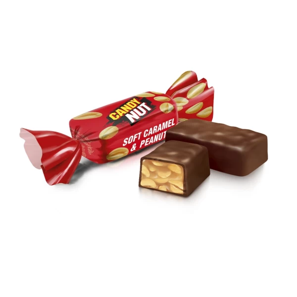 Конфеты Roshen Candy Nut, мягкая карамель с арахисом, 200 г - image 2