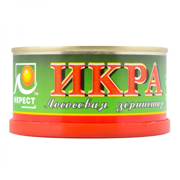 Икра лососевая зернистая соленая Нерест 120г - image 1