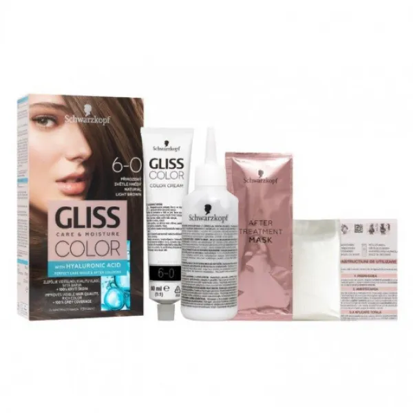 Gliss Color Vopsea de par 6-0 Saten Deschis Natural - image 2