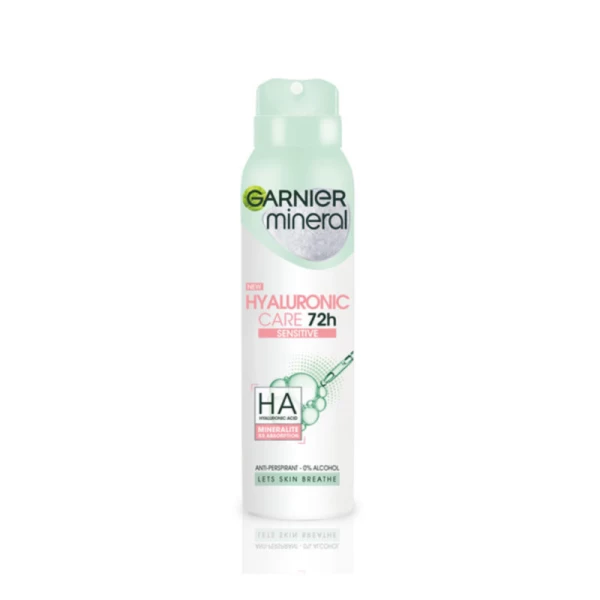 Дезодорант-спрей Garnier Mineral Hyaluronic Ultracare для женщин, 150 мл - image 1