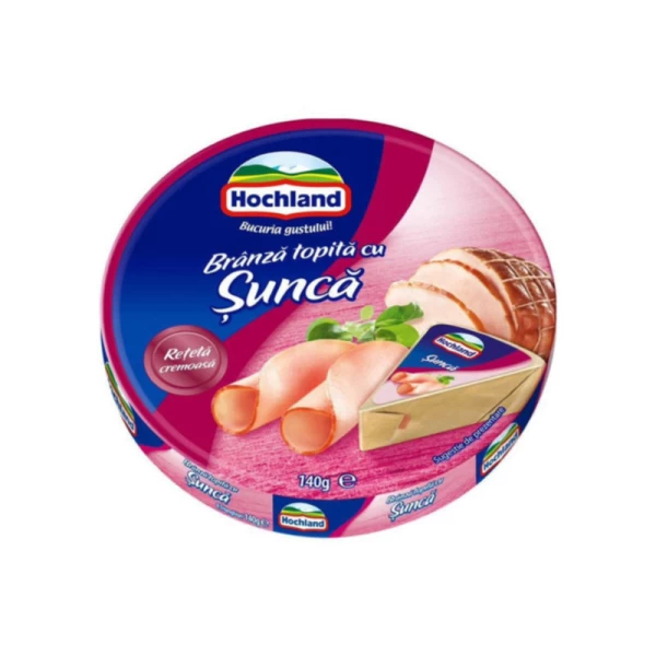 Hochland плавленый сыр треугольники с ветчиной 140 г - image 1
