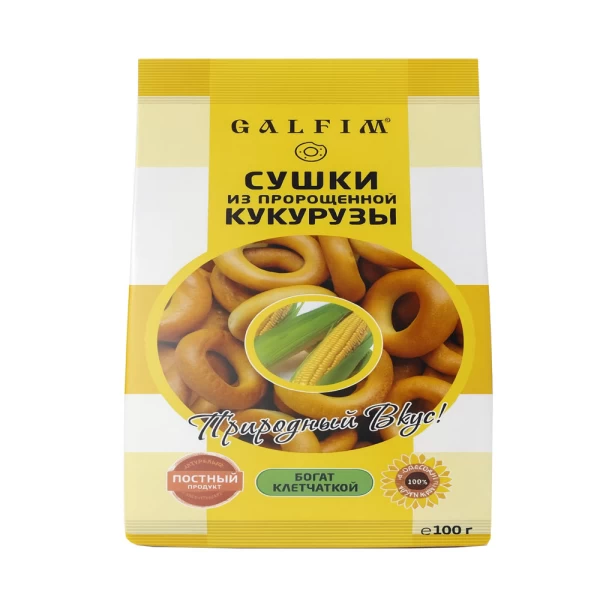 Covrigei Galfim uscati din boabe de porumb incoltit 200g - image 1