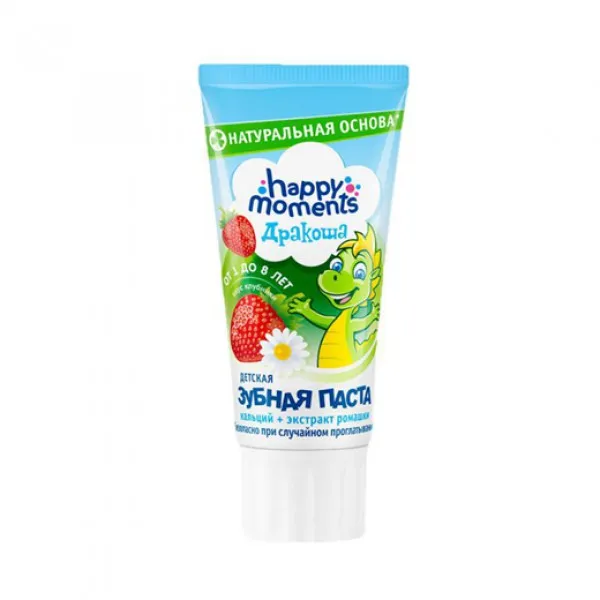 Дракоша Гелевая зубная паста детская Земляника 60 мл - image 1