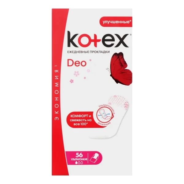 Kotex Absorbante zilnice 56 buc Ultraslim Deo - image 2
