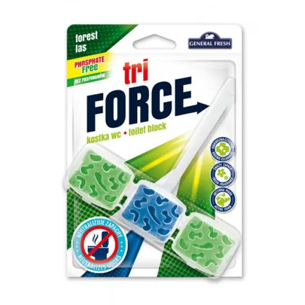 Туалетный блок General Fresh Aromatic 45г Forest las Tri Force - image 1