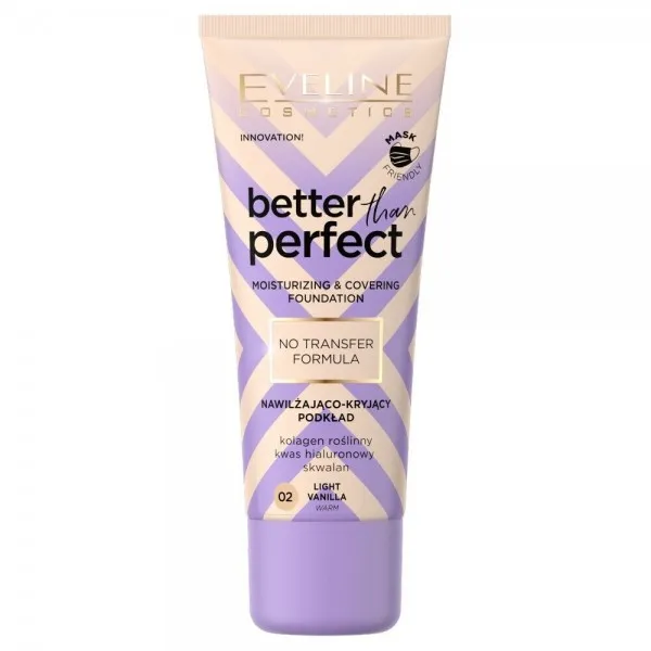 Тональный крем Better Than Perfect, Eveline, 02 Light Vanilla, 30 мл - image 1