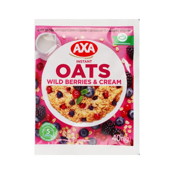 Axa Terci instant de ovaz 40g cu frisca si fructe de padure - image 2