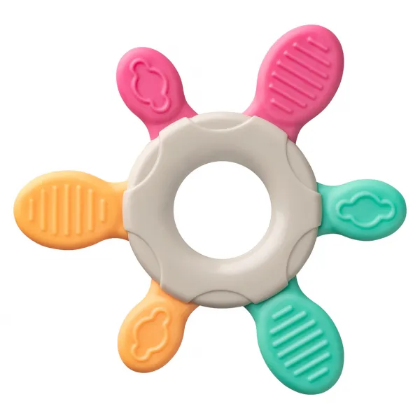 Baby Nova Jucărie pentru dentiție - Baby's First Teether, 3 luni+, componente silicon, fără BPA, 1 b - image 1