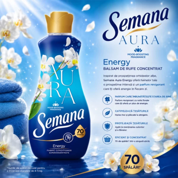 Кондиционер для белья Semana Aura Energy 1,4 л - image 2