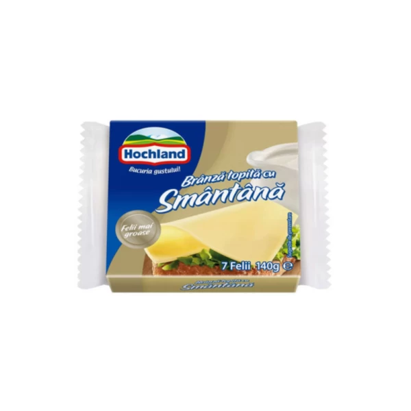 Hochland Branza topita 7 felii smantana 140g - image 1