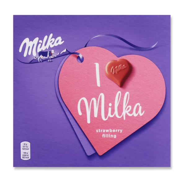 Milka Ciocolata cu umplutură de cremă și căpșuni în ciocolată cu lapte 5x22g - image 1