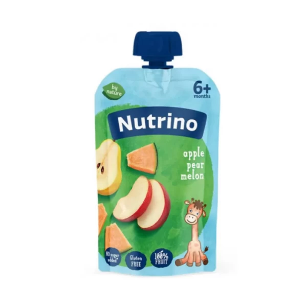Nutrino Piure din mere, pere si pepeni galbeni (6 luni) 100g - image 1