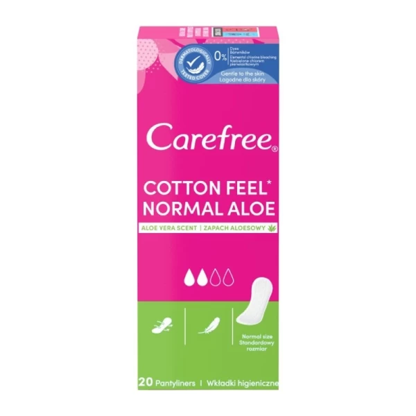 Гигиенические прокладки Carefree Cotton Aloe feel normal 20 шт - image 1