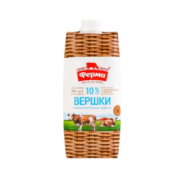 Ferma Smantana dulce de consum 10% UHT 505 gr - image 1