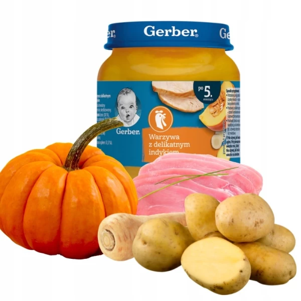 Gerber Piure de legume cu curcan 125g - image 2