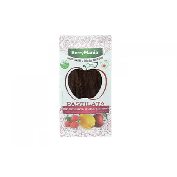 BerryMania Pastilata zmeura, gutui si mar 90gr - image 1