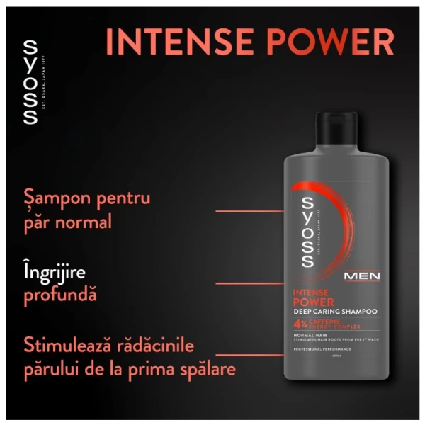 Syoss Шампунь Men Power с Кофеином для нормальных волос 440 мл - image 2