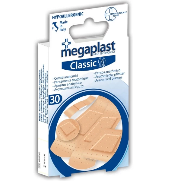 Megaplast классический пластырь 5 размеров 30 штук - image 1