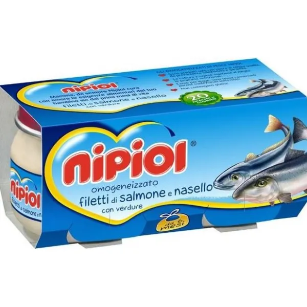 Nipiol Piure 160g Somon, Merluciu, Legume (6 luni) (2x80g) - image 1