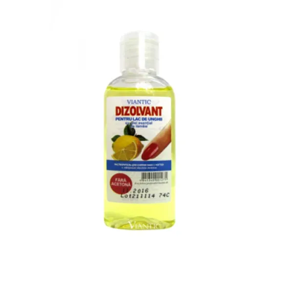 Viantic Dizolvant pentru lac de unghii cu ulei de lamaie 50ml PET - image 1