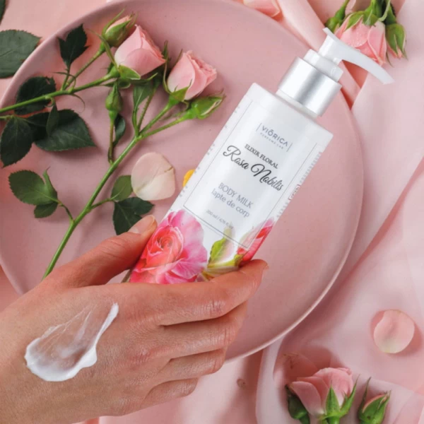 Viorica Молочко для тела Цветочный Эликсир Rosa Nobilis 200 ml - image 3