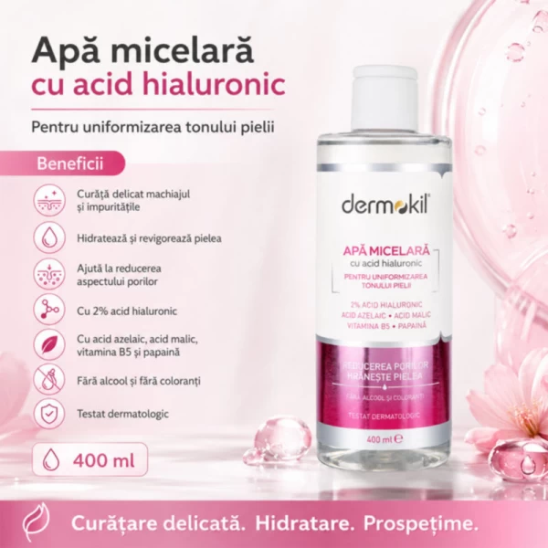 Dermokil apa micelara 400 ml Hyaluron - image 2