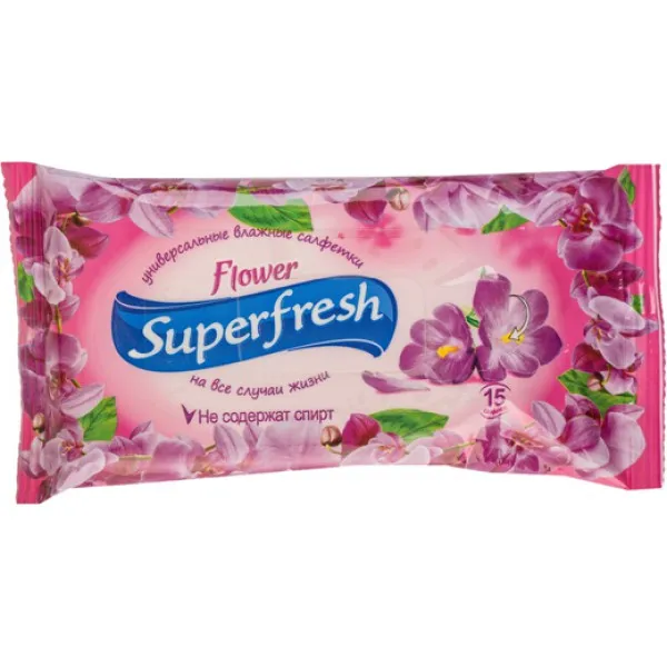 Super Fresh Breeze Servetele umede 15 buc - image 1