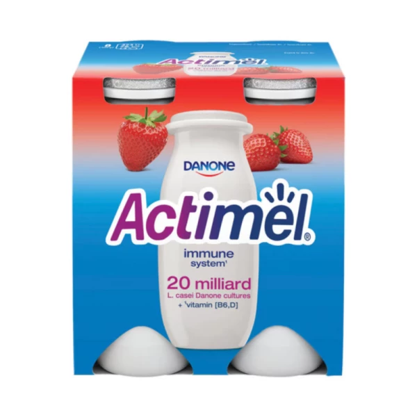 Actimel Iaurt de baut capsuni 4*100g - image 1