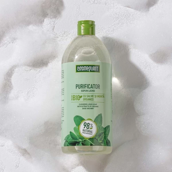 Cosmeplant Sapun lichid Purificator Salvie si Menta 1000 ml - image 3