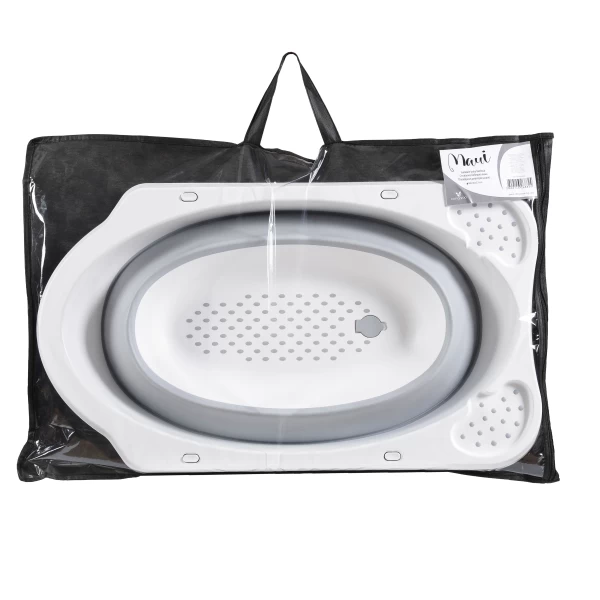 Складная ваночка с градусником Moni Grey, 84 см - image 2