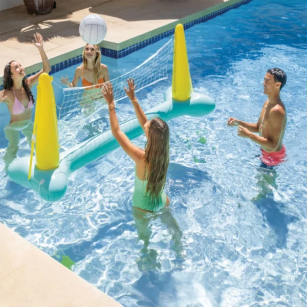 Set de joacă gonflabil pentru volei în apă, cu plasă și minge, 239×64×91 cm, 6+ ani, Intex (56508) - image 2