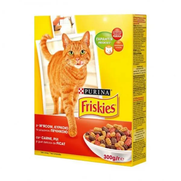 Friskies Сухой корм Cat Meat & Chicken & Liver 300 г - image 1