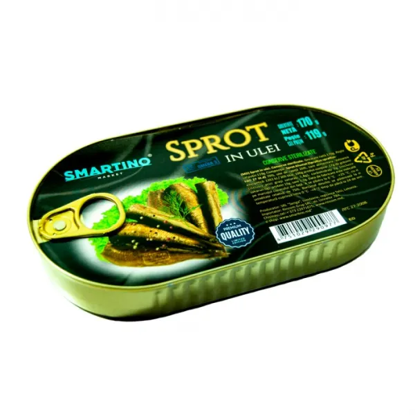 Шпроты в масле Smartino 170 г с Ключом - image 1