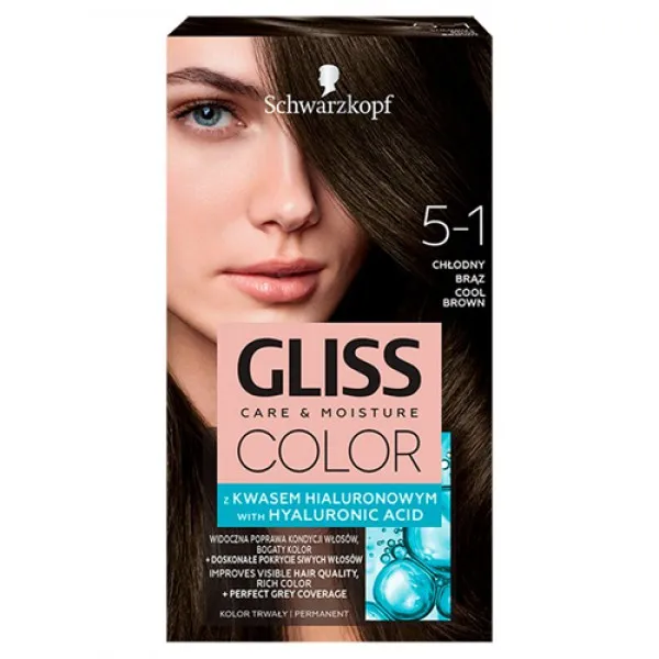 Gliss Color Vopsea de par 5-1 Saten Rece - image 1
