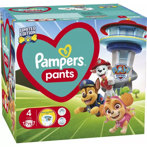 Pampers Pants Подгузники-трусики Щенячий патруль Размер 4 (9-15 кг) 72 шт - image 1