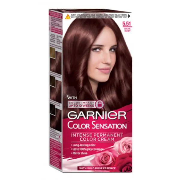 Стойкая краска для волос с аммиаком Garnier Color Sensation 5.51 Dark Ruby - image 1